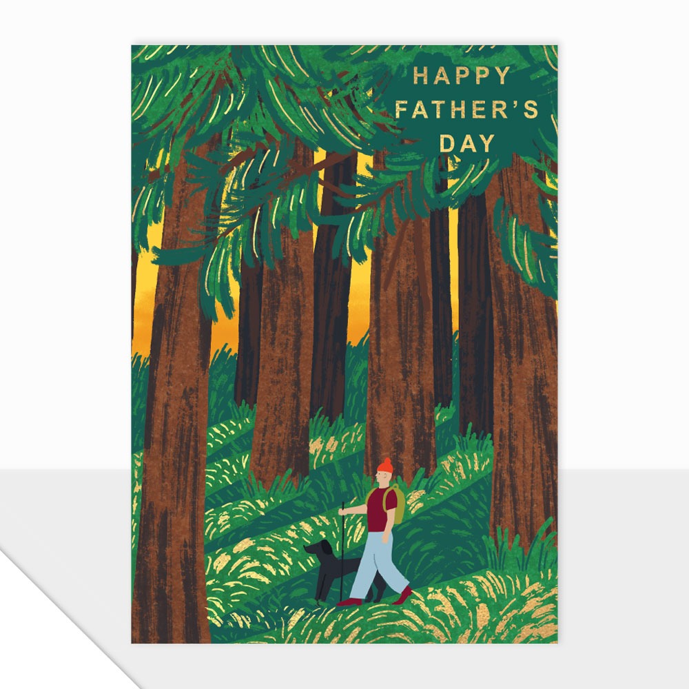 Happy Father's Day Woodland Walk Card