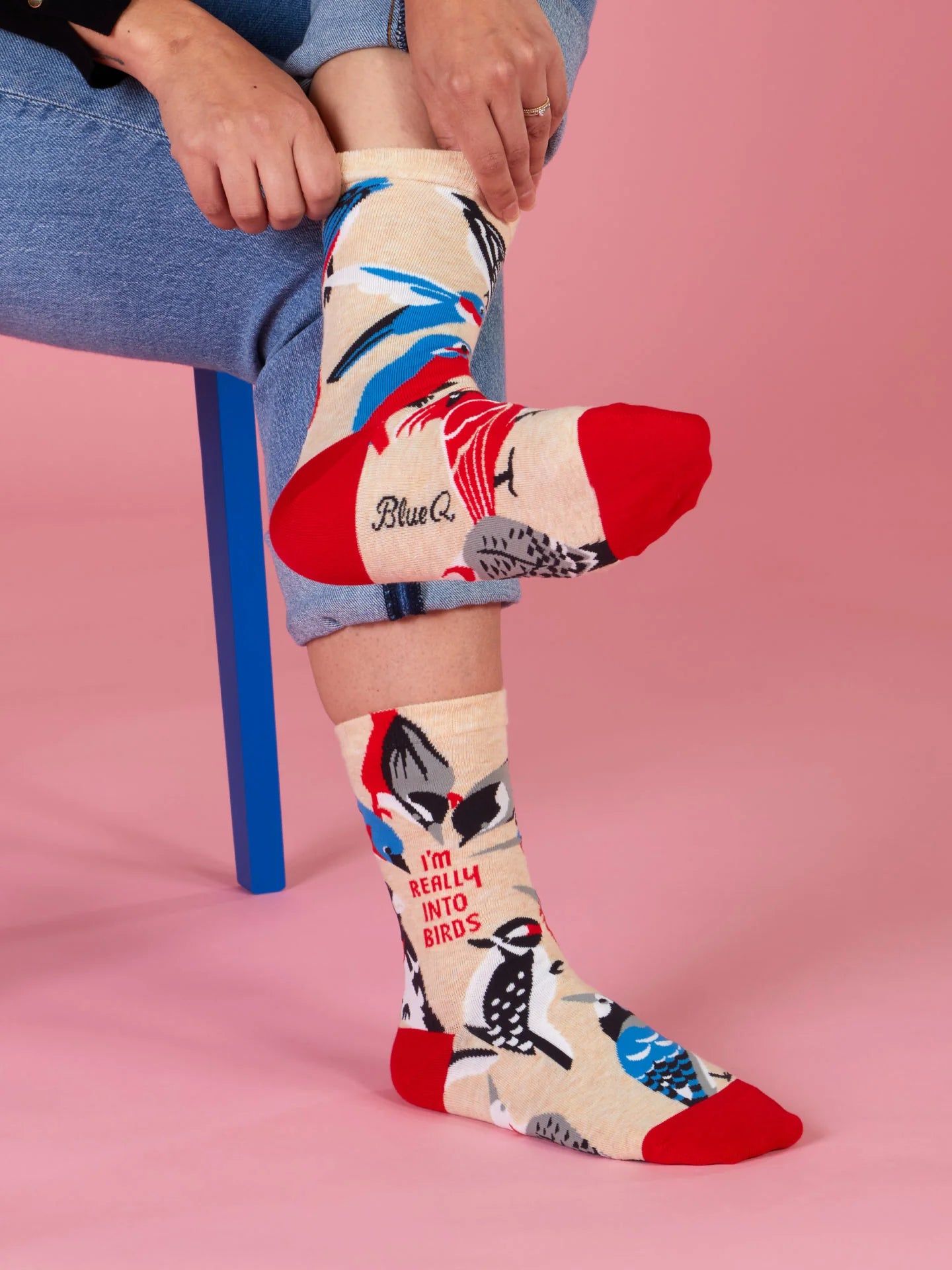 Women's Crew Socks Really Into Birds