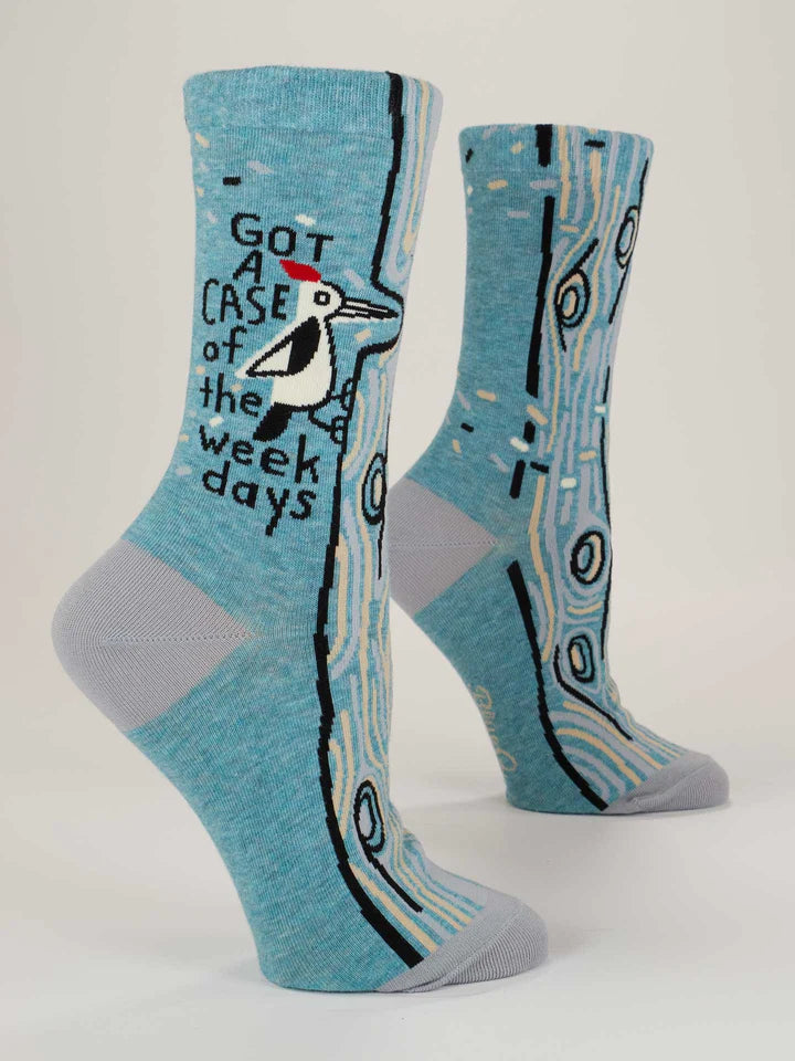 Women's Crew Socks Case Of The Weekdays