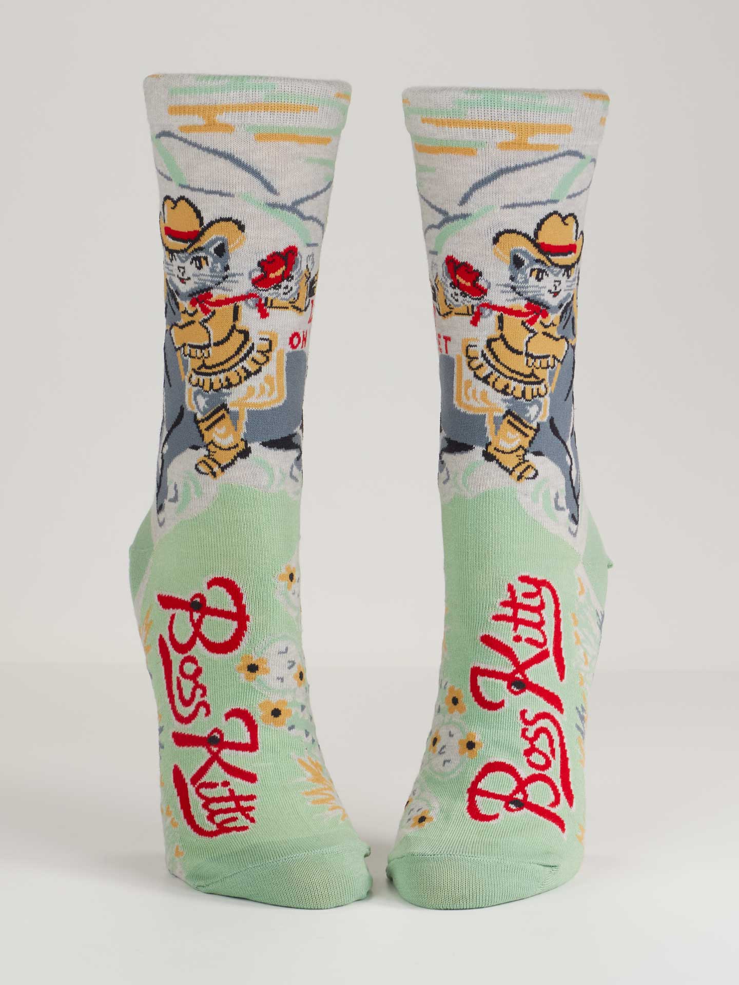 Women's Crew Socks Boss Kitty