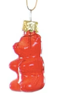 Rainbow Gummy Bear Glass Ornament