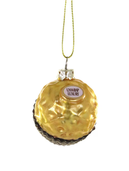 Chocolate Hazelnut Bon Bon Ornament