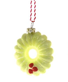 Christmas Cookie Box Glass Ornament