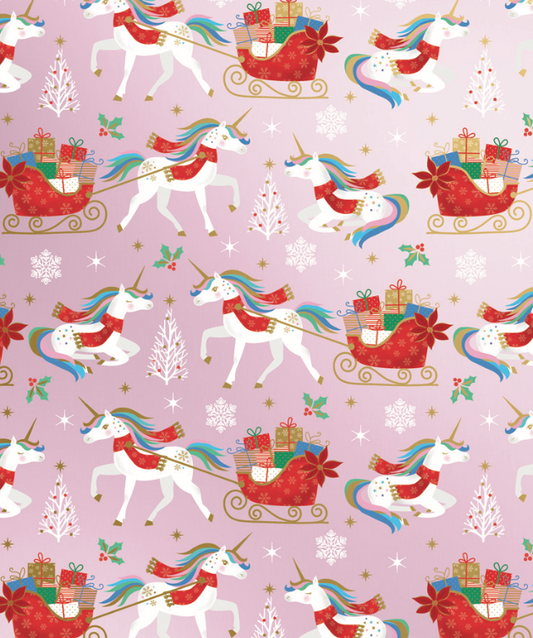 Holiday Unicorn Roll Wrap