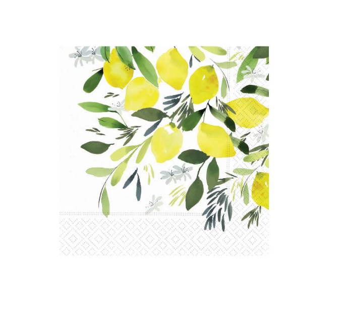 Lemon Blossom Luncheon Napkin