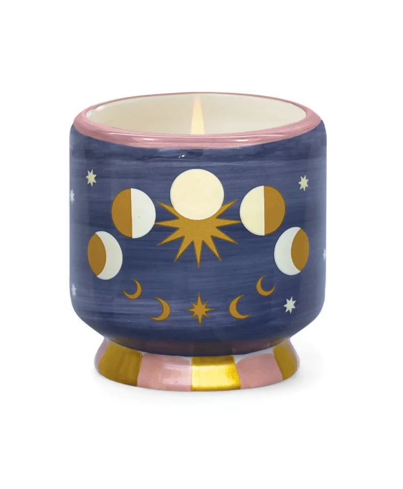 A Dopo Handpainted Moon Phases Ceramic Jasmine & Rose