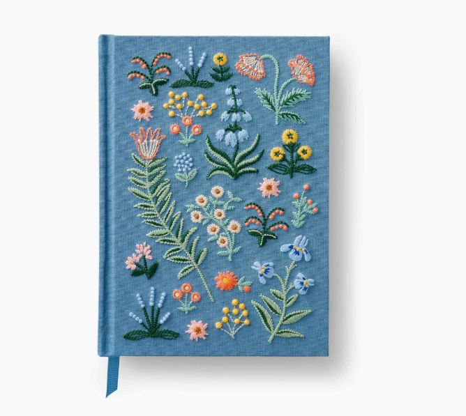 Menagerie Garden Embroidered Journal