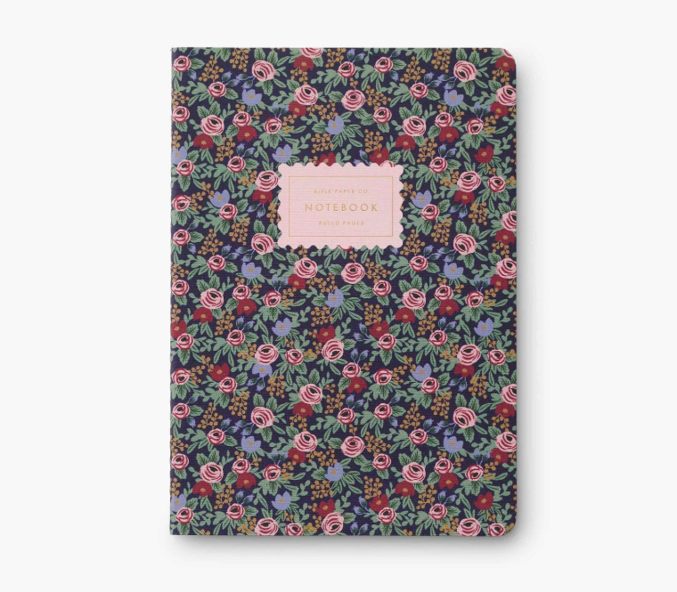 Assorted Set of 3 Rosa Notebooks