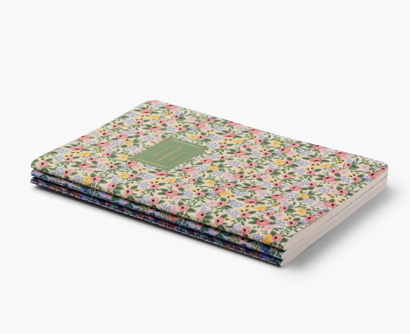 Assorted Set of 3 Rosa Notebooks