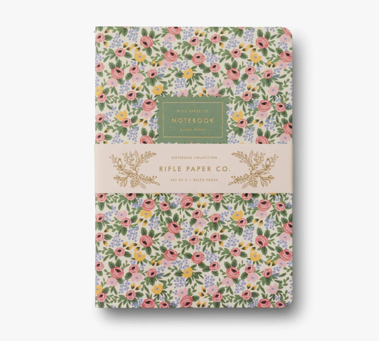 Assorted Set of 3 Rosa Notebooks
