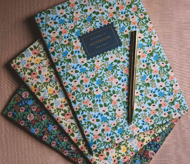 Assorted Set of 3 Rosa Notebooks