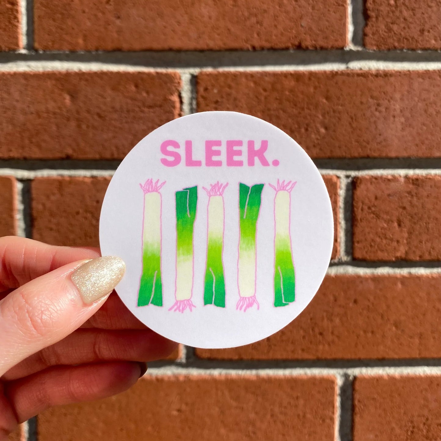 S3 Sleek Leek Sticker