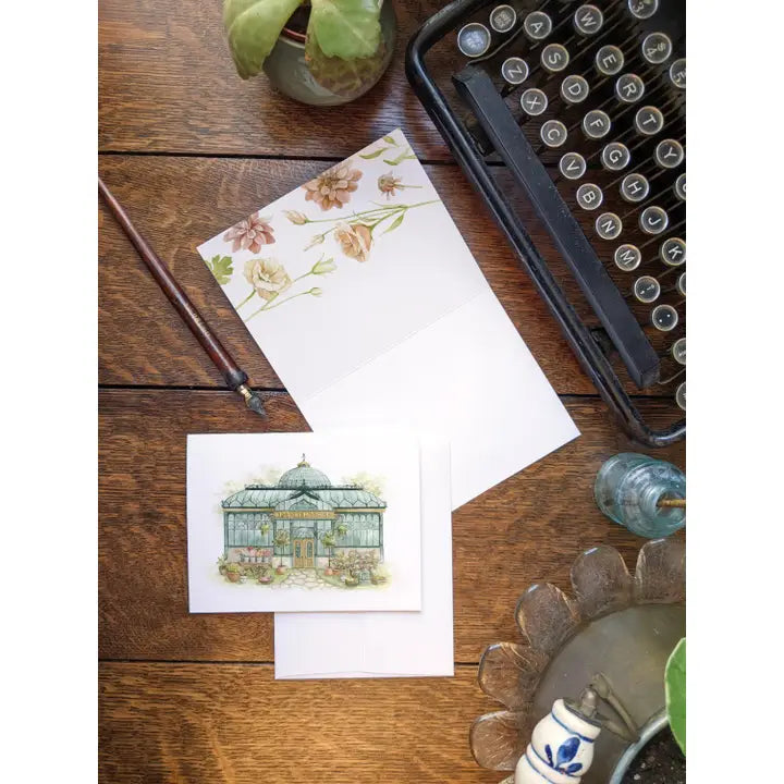 Small Town Greenhouse Florist Card
