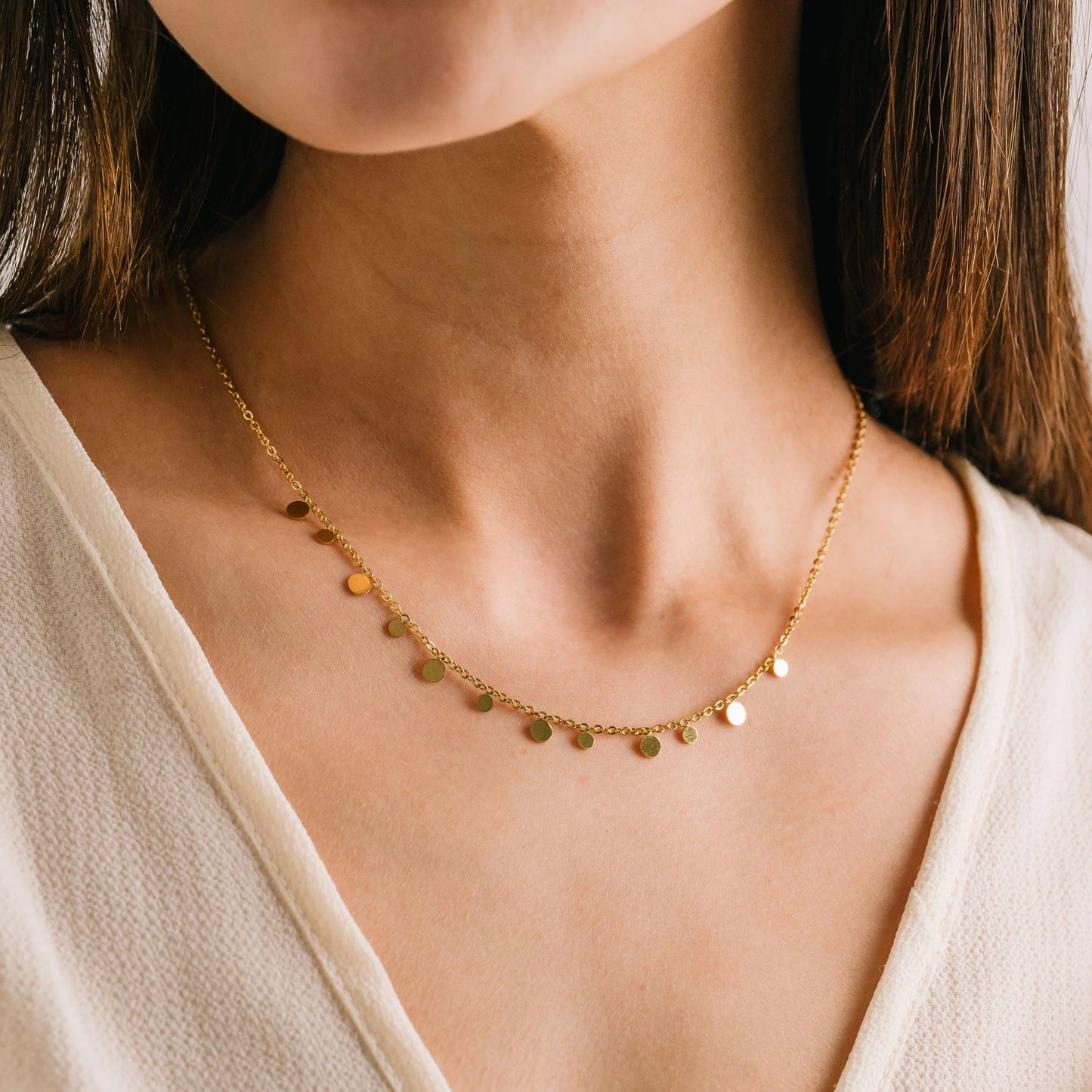 Solar Necklace Gold