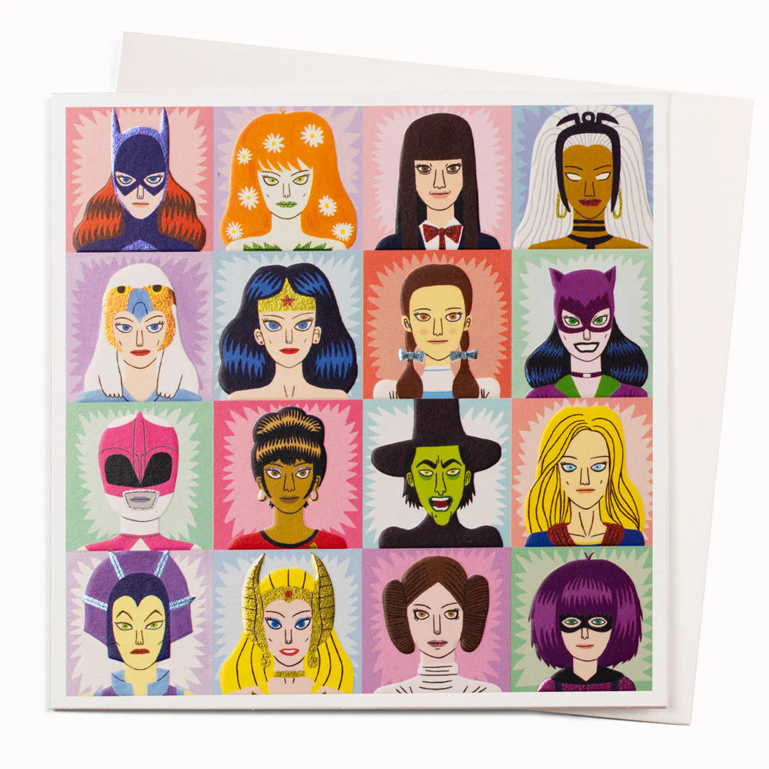 Heroiens And Villains Card