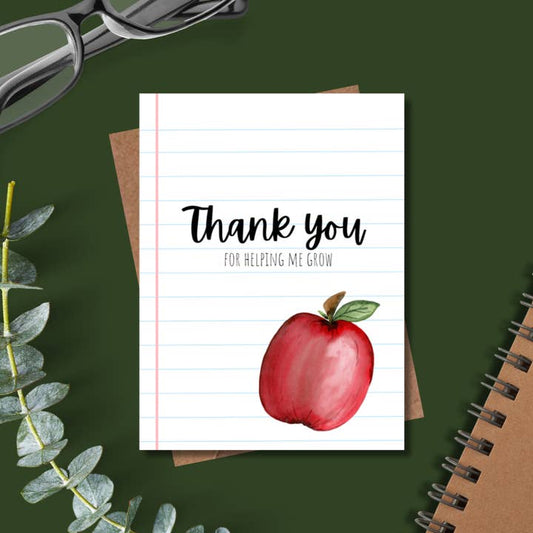Thank You Teacher Card