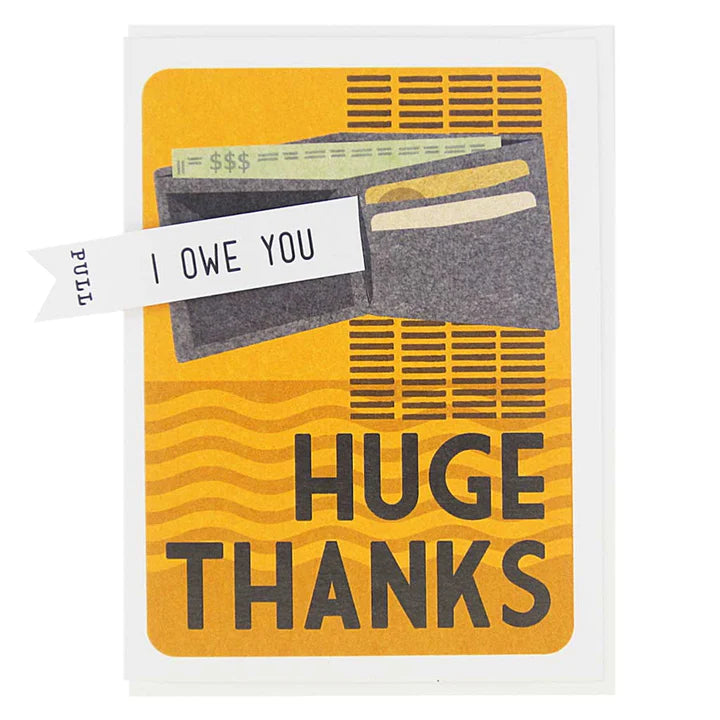 I Owe You Card
