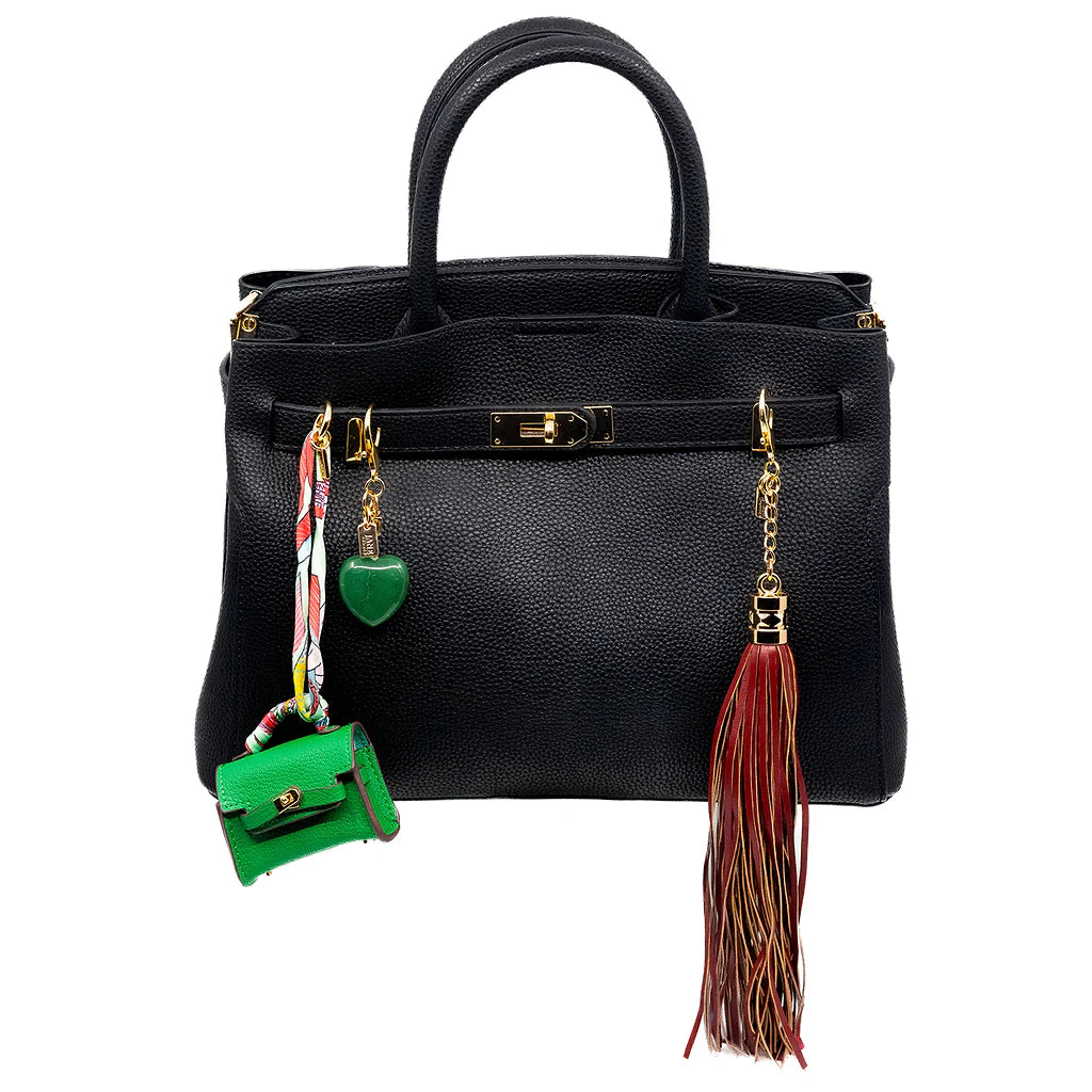 Faux Leather Tassel Charm