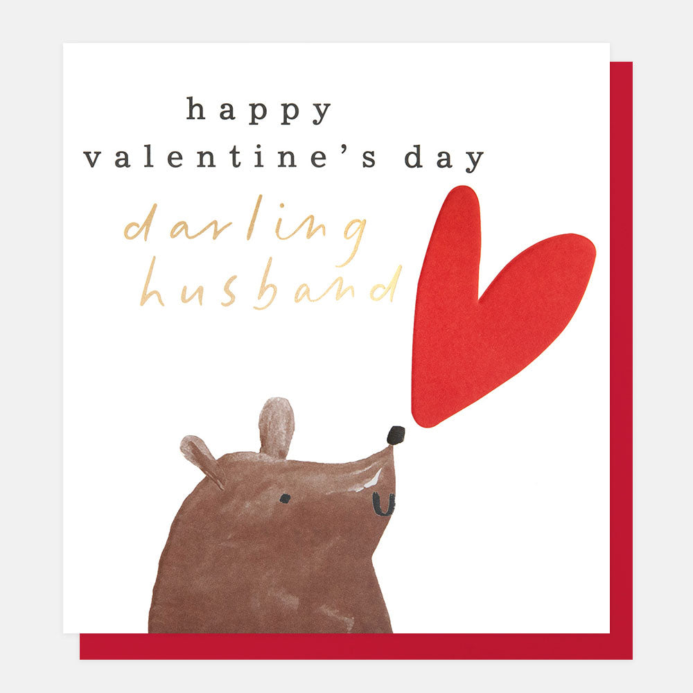 Husband, Valentine's Day, Bear Card