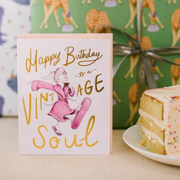 Vintage Soul Birthday Card