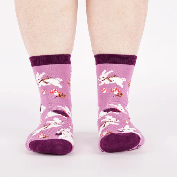 Women's Crew Socks Snuggle Bunny