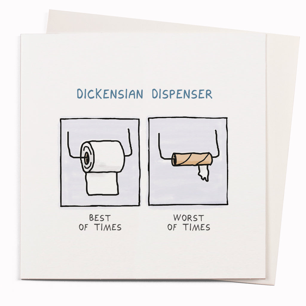 Dickensian Dispenser Greeting Card