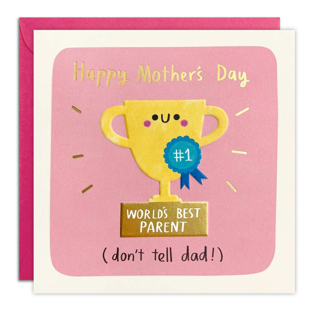 Best Parent Trophy Mother's Day Card