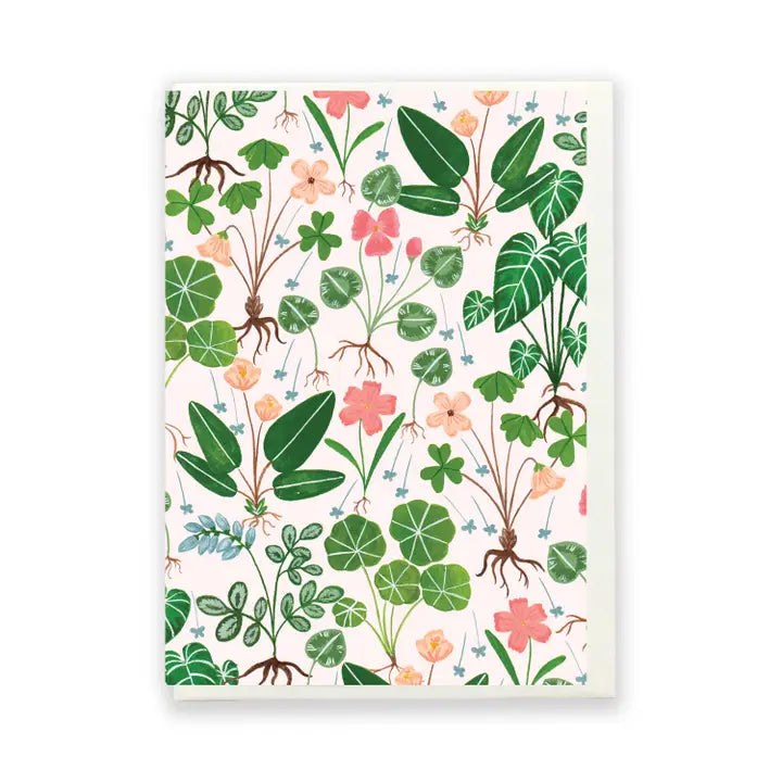 Pink Botanical card
