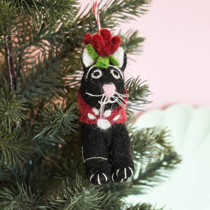 Frida Catli Art Cat Felt Decoration