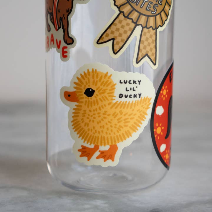 S37 Lucky Lil Ducky Waterproof Vinyl Sticker