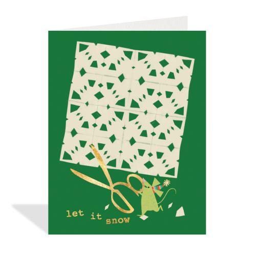 Crafty Snowflake Holiday Card