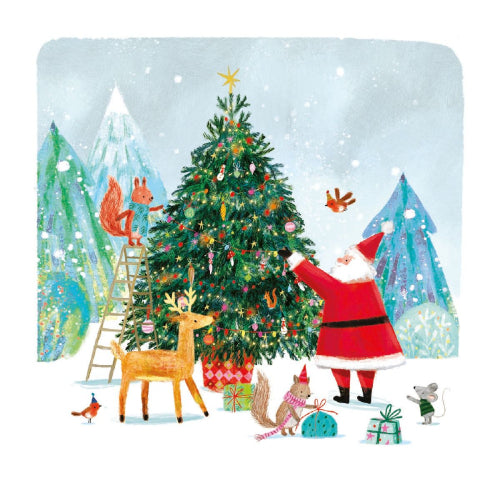Santa's Tree Boxed Holiday Cards
