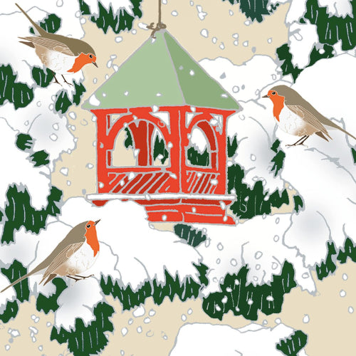 Bird House In The Snow Boxed Holiday Cards