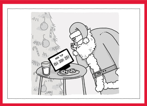 Holiday Add Tip Card