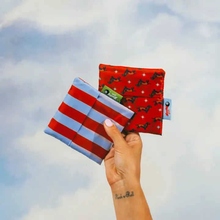 Weenie Starburst Pattern Foldable Nylon Tote