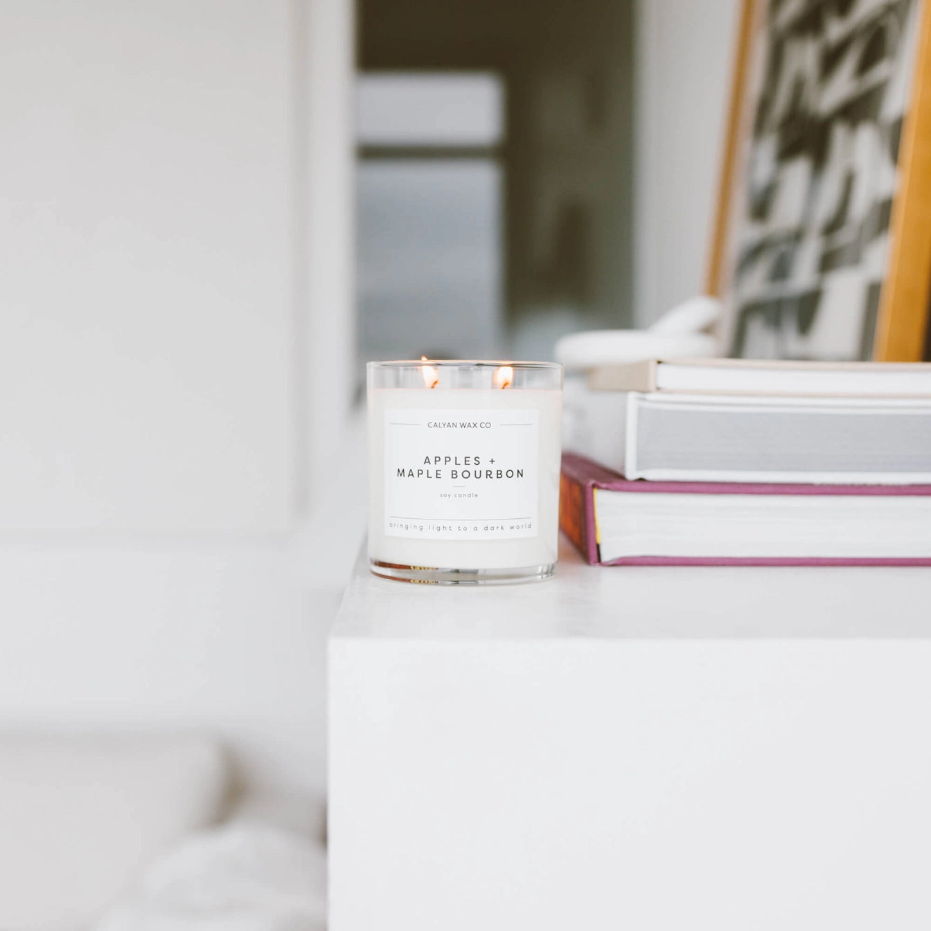 Glass Tumbler Soy Candle Apples + Maple Bourbon