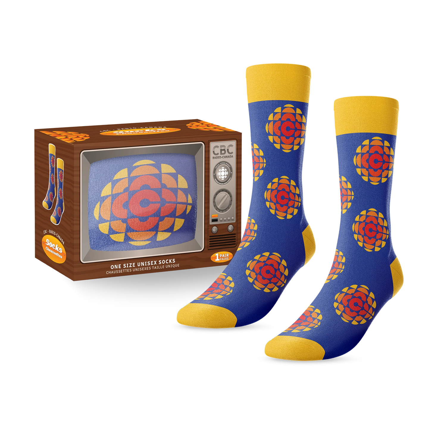 CBC Retro Logo TV Socks