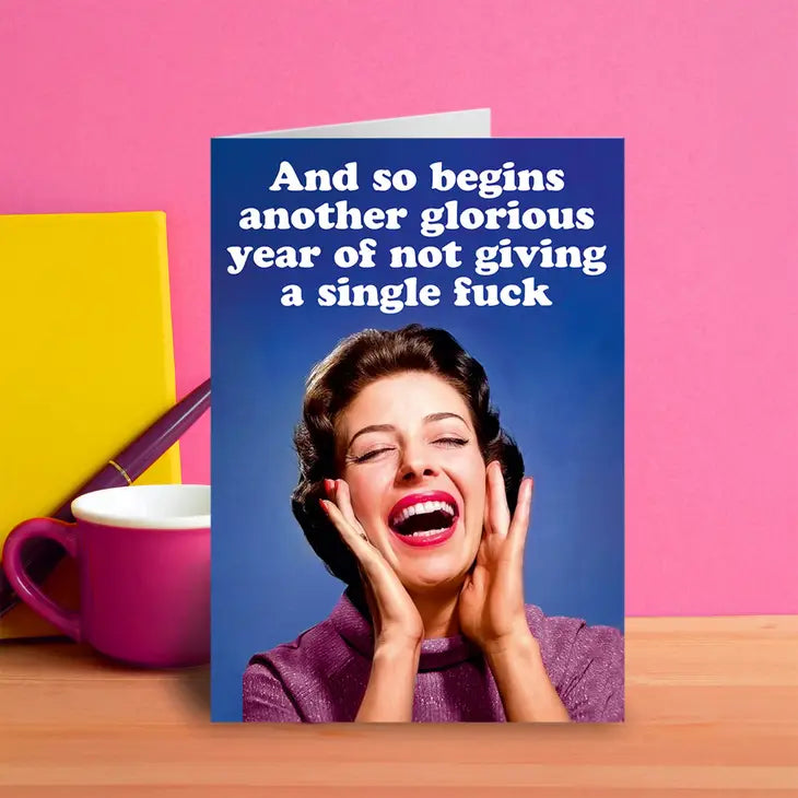 And Begins Another Year Greeting Card