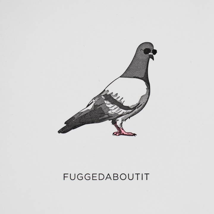 Pigeon Letterpress Card