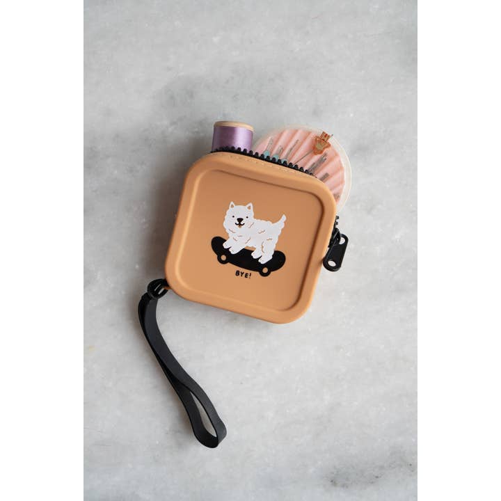 Sk8 Dawg Zipper Silicone Coin Pouch