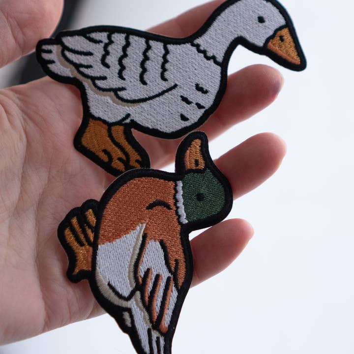 #13 Fowl Embroidered Sticker Patches