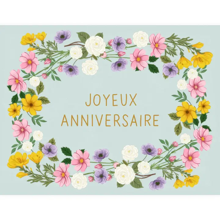 Blooming Anniversaire Card