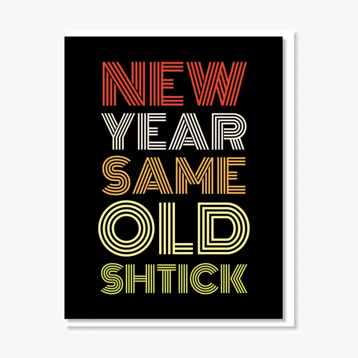 New Year Same Old Shtick Rosh Hashanah Card