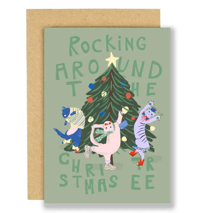 Rocking Around The Christmas Tree Card