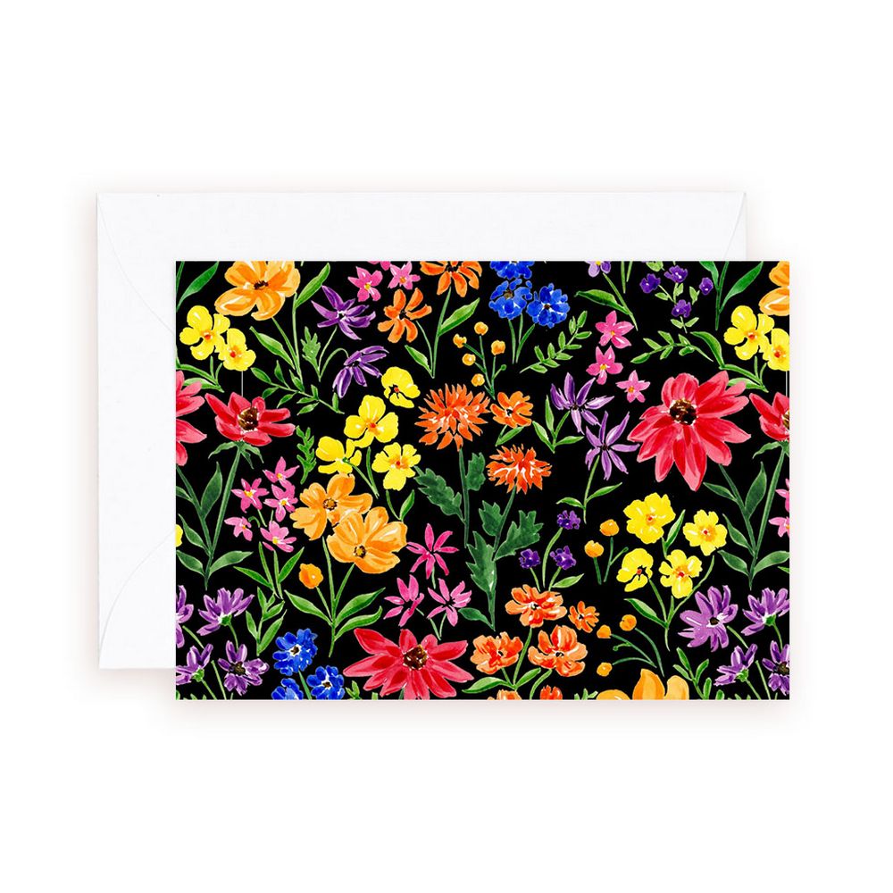 Contrast Wildflowers Enclosure Card