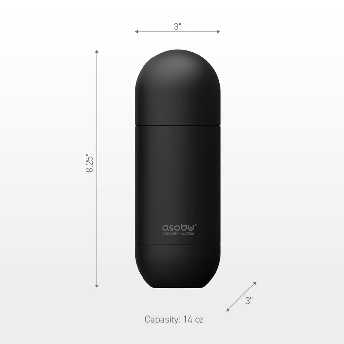 Orb Black Water Bottle