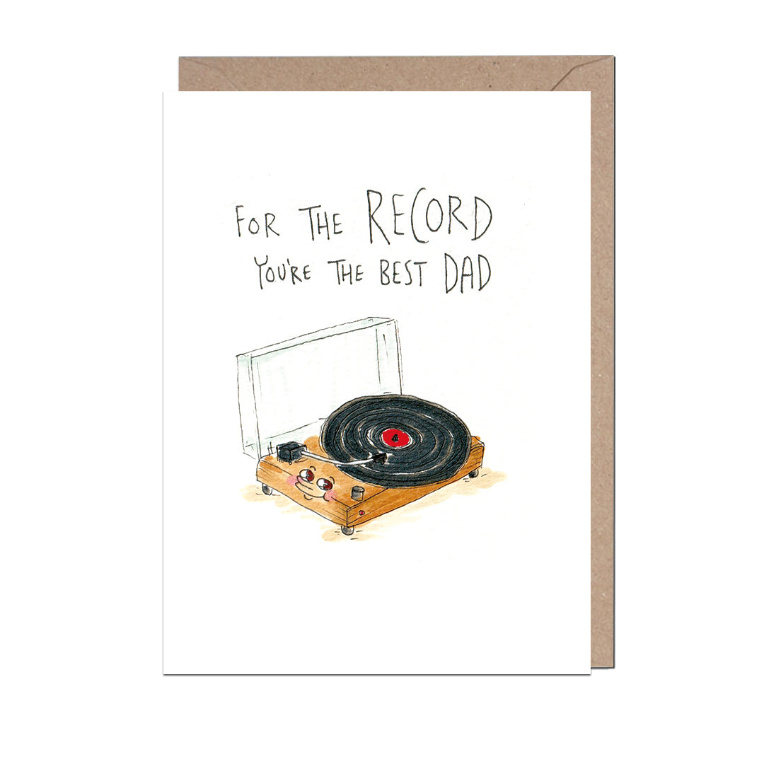 Record Best Dad Card