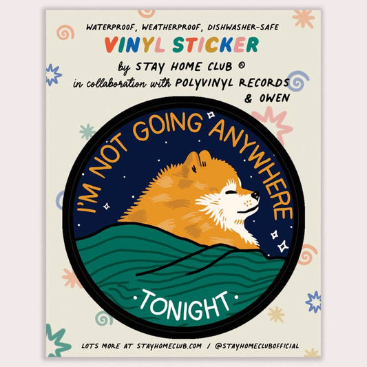 S52 Anywhere Tonight Waterproof Vinyl Sticker
