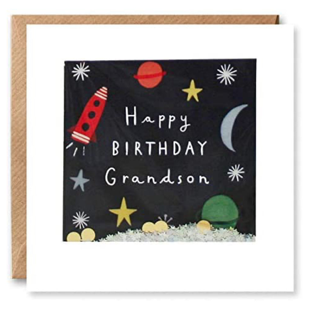 James Ellis Grandson Happy Birthday Space Card
