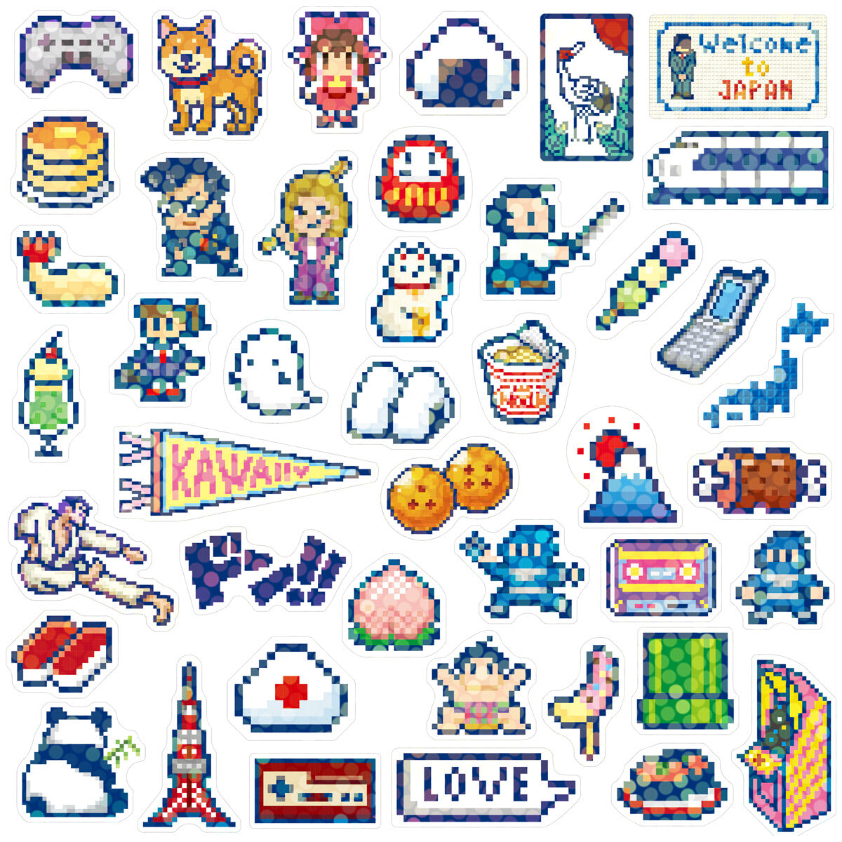 Decoration Haco Stickers Pixel